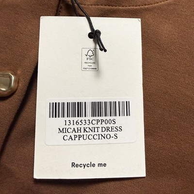 Reformation Micah Knit Dress Women's Small in Cappuccino Brown Gold Buttons $198 | eBay Reformation Micah Knit Dress Women's Small in Cappuccino Brown Gold Buttons $198 | eBay