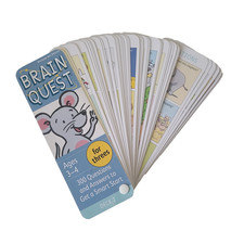 Brain Quest Card Deck Fan Ages 3 - 4 Deck 2 4th ed Homeschool Preschool Toddler