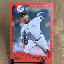 Aroldis Chapman 2020 Topps Red Border #257 New York Yankees #d 26/75