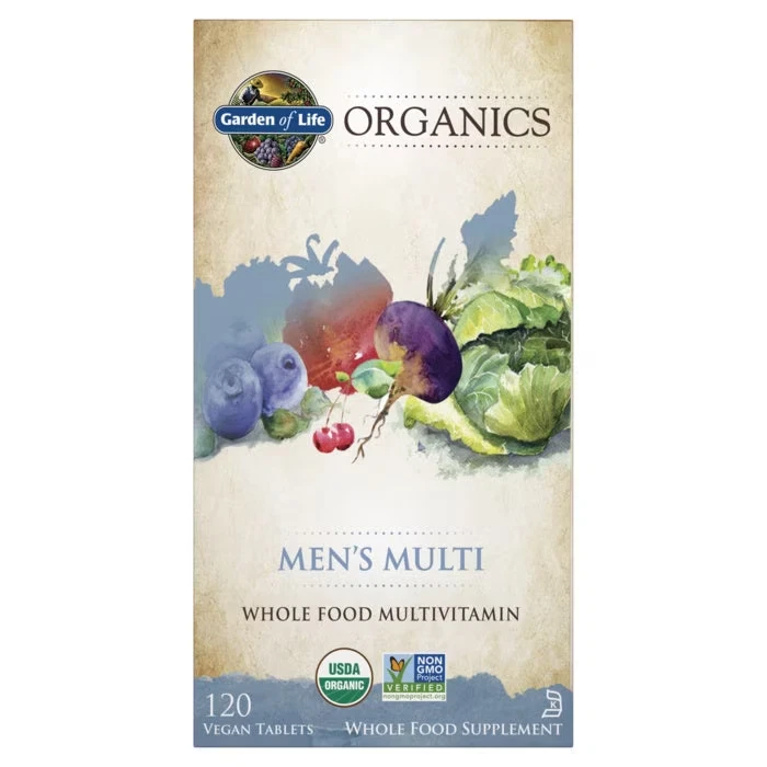 Garden of Life Organics Men's Multi 120 Tablets Mens Whole Food Multivitamin - Image 2 of 3
