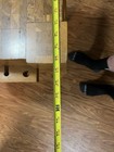 Brown Square Wood 21x21x30 Butcher Block Top, Carved sides with knife holders — photo 5