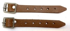 new old stock LEATHER Seat Bag STRAPS bicycle SET of 2 England