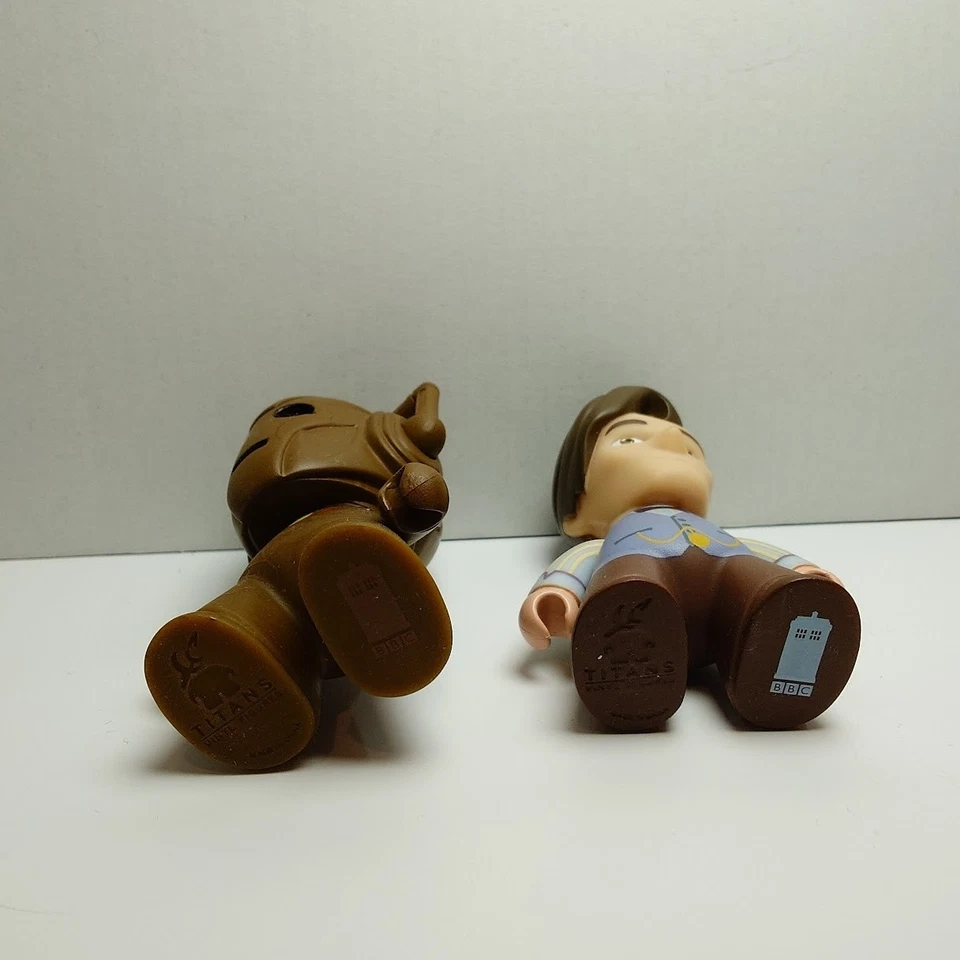 Lote de figuras de vinilo Doctor Who TITANS 11º Doctor Matt Smith Cyberman BBC Collectib Foto 4 de 4