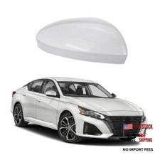 White Right Mirror Cover Replace for 2019-2025 Nissan Altima - Right Passenger