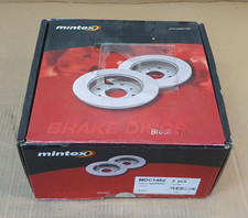 BRAKE DISCS X2 260mm REAR FITS HONDA ACCORD MK7 MINTEX MDC1482