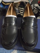 Rockport Womens Black Patent Leather Penny Lo...