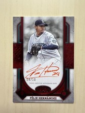 2024 Felix Hernandez Topps Tier One Prime Performers Auto Mariners /10