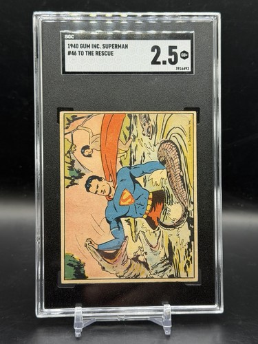 1940 Gum Inc Superman #46 To The Rescue — SGC 2.5