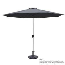 11ft Patio Umbrella Crank Market Canopy Outdoor Garden Beach Deck Pool New