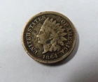 USA Civil War Early Indian Head Cent 1864 FINE VERY SCARCE