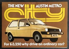 AUSTIN METRO CITY Car Sales Brochure 1981 #3566