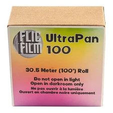 Flic Film UltraPan 100 35mm Black  White Negative Film, ASA 100, 100' Bulk Roll