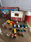 Vintage Fisher Price Little People Family Farm Play Set Silo Moo Barn Animals