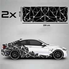 2×Dreiecke Set Camouflage Auto Aufkleber Sticker Dekor Seitenaufkleber Dreieck,