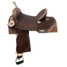 Western Leather Handmade Horse Saddle Barrel Racing Racer Equestrian Trail Tack