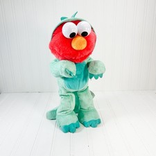 Sesame Street Dino Stomp 13.5" Dancing Talking Elmo 2022 Sesame Workshop