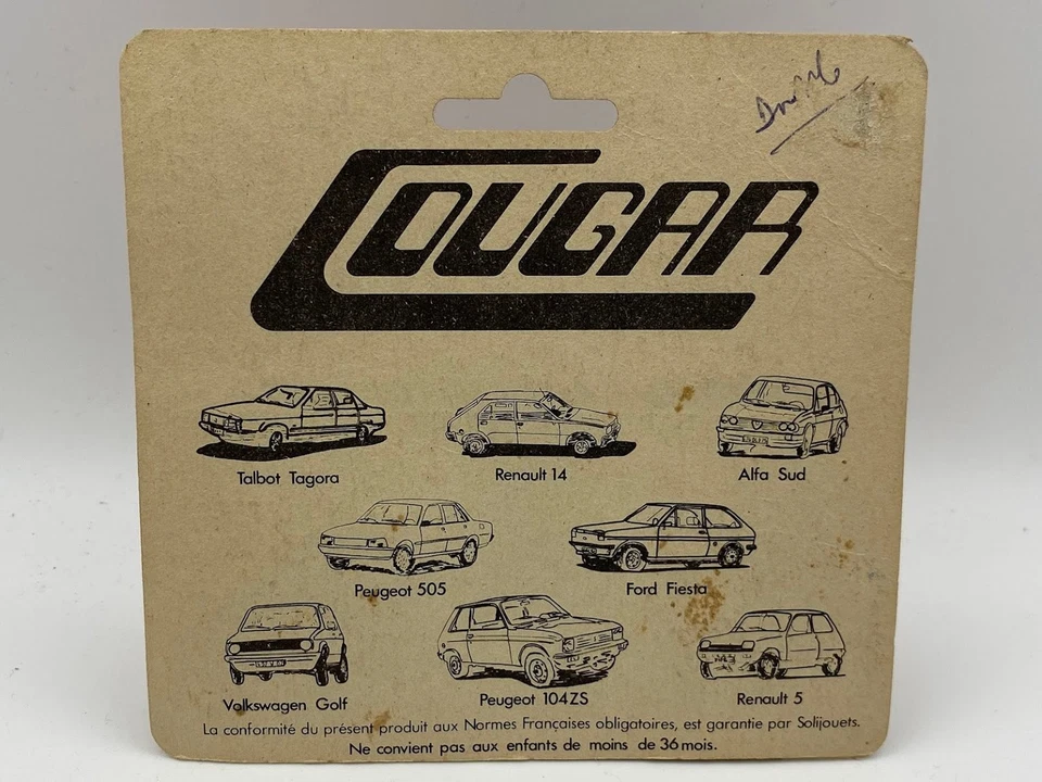 SOLIDO Alfa Romeo Alfasud Cougar Metal auto miniatura diecast metallo scala - Immagine 2 di 2