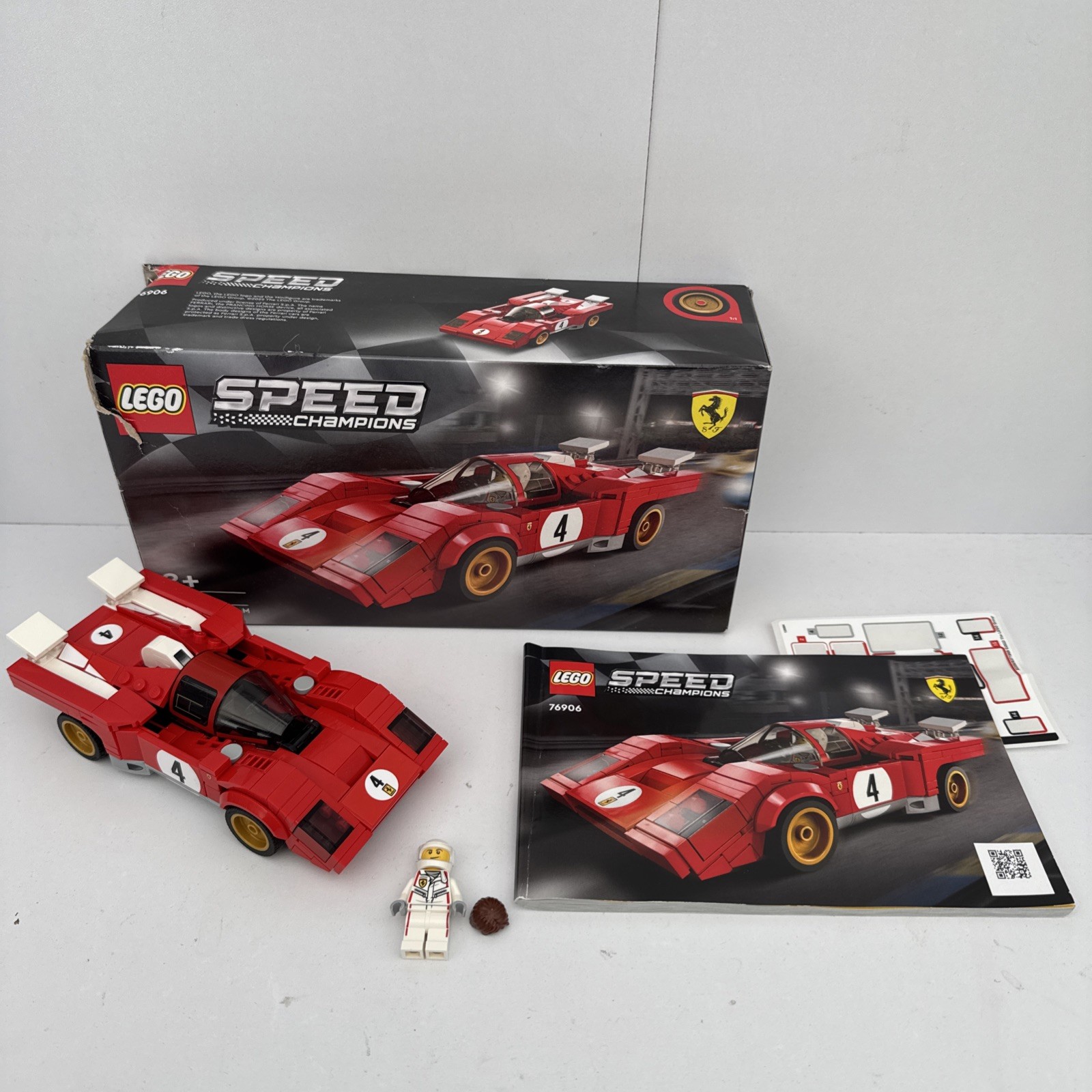 LEGO Speed Champions 76906 1970 Ferrari 512 M - Complete With Instructions & Box