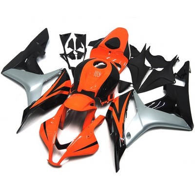 Orange Silver Black Motor Fairing For Honda F5 CBR600RR 2007 2008 ABS Bodywork