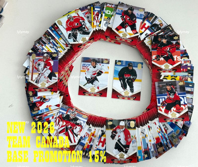   TEAM CANADA 2025-26 (2026) BASE SET INSERTS - PICK SINGLES -FINISH SET U- PICK