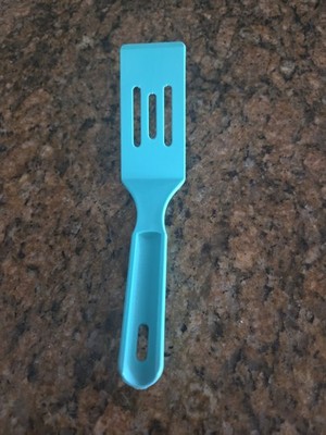 Pampered Chef MINI NYLON SERVING SPATULA - Teal Color - Strong & Flexible 