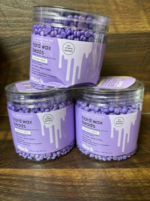 New Lot Of 3 Sliick ACAI BERRY Hard Wax Beads 8oz. Ea. Damaged Bottle.