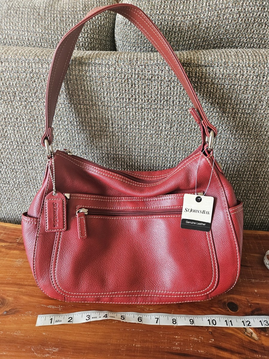 St John's Bay Bag New St Johns Bay Pocket Shoulder Bag Red