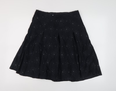 Banana Republic Damen schwarz A-Linie Rock Größe 4