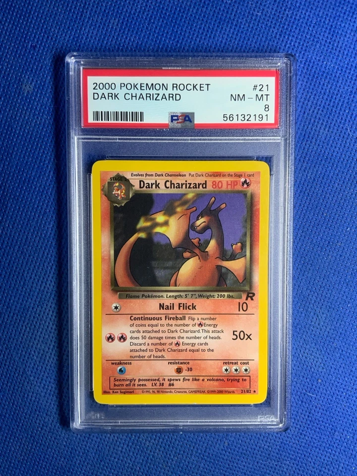 2000 POKEMON ROCKET #21 DARK CHARIZARD PSA 9 - Image 3 of 3