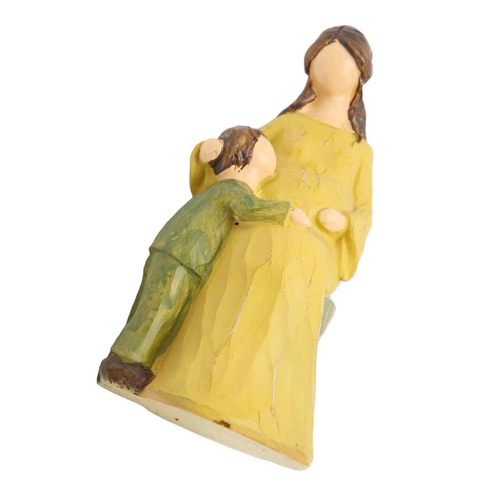Mother Child Statue Beautiful Artistic Vivid Resin Mother Child Figurine Sculptu