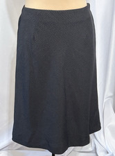 Vtg Michele 80s Pencil Skirt Black Pinstripe USA Made Sz 10 Y2K Office