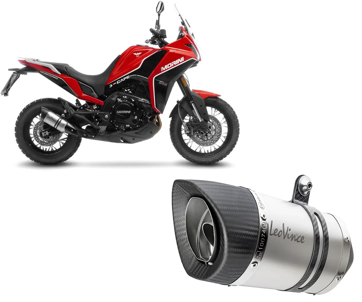 Exhaust Muffler Leovince Pro Inox for MOTO MORINI X-CAPE 650/A2 2021 2024