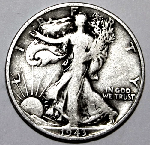 1943-S Walking Liberty Silver Half Dollar - Fine - #2124EC