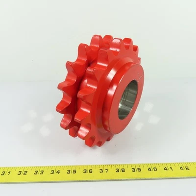 Pignon Chaîne À Galets Double Brin 17 Dents, 7-1/2" OD, Pas 1.35" - Photo 1/4