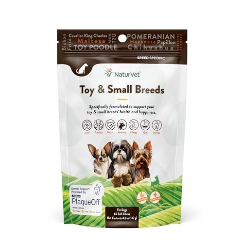 NaturVet Small Breed Dog Supplements - Joint, Digestion, Ski
