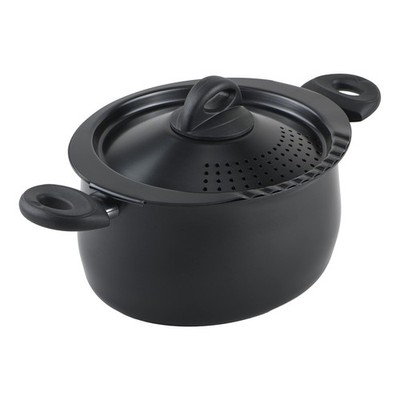 Bialetti 5.5-Quart Nonstick Aluminum Pasta Pot with Strainer Lid and Handles,...