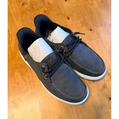 Skechers Bobs Hands Free Swift Fit Gray Canvas Slip On Sneakers Womens 117378