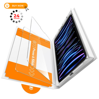 iGluz 2 Pack for iPad Pro 11'' 4th 3rd 2nd 1st/Air 10.9'' 5th 4th, HD Clear