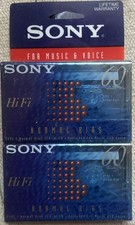 SONY Cassette 2 Pack Hi Fi 60 Minutes Normal Bias New Sealed Audio C-60HFB