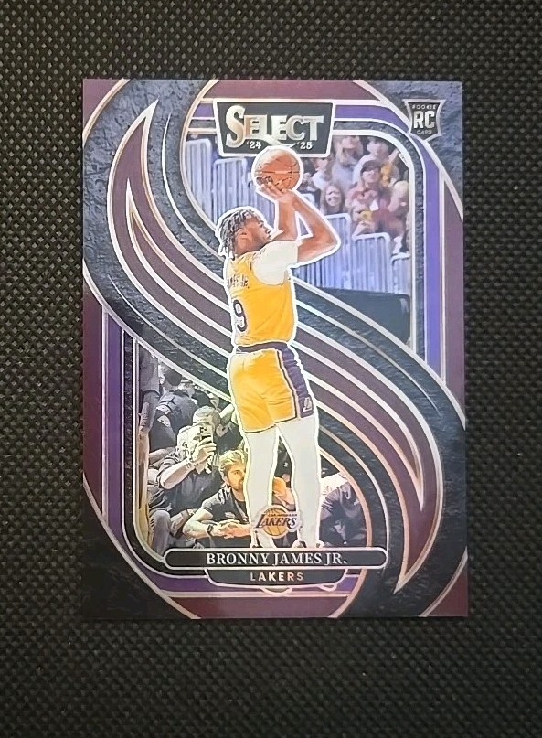 2024-25 Panini Select - Premier Level Bronny James #179 Maroon Prizm /175 (RC)