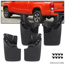 Fit For 2016-2020 Toyota Tacoma Front & Rear Mud Flap Splash Guard Mud Guard Kit