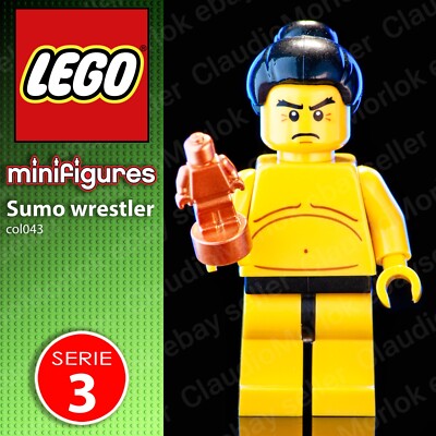  Lego Sumo Wrestler Minifiguren col043 Serie 3 8803 col03-7 Japan Japan