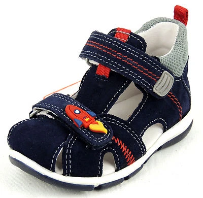 SUPERFIT Jungen Zehenschutz Sandale LEDER ocean KLETT SONDERPREIS