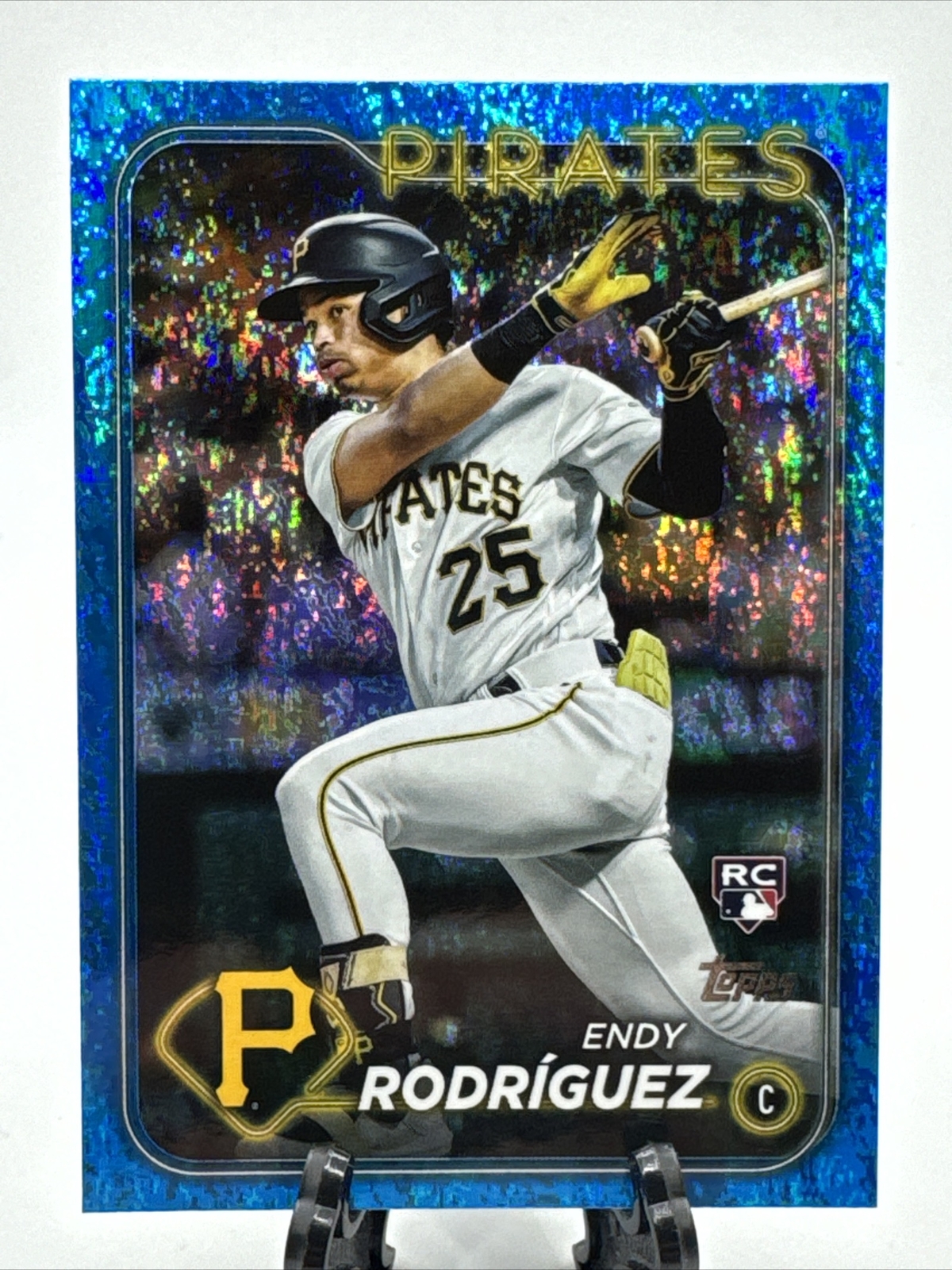 Endy Rodriguez 2024 Topps Series 1 #3 Blue Holofoil /999 RC