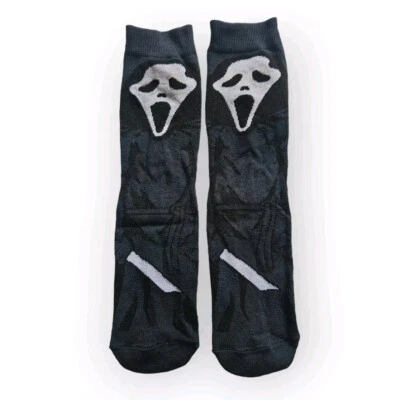 Retro Horror Movie Novelty Socks One Size Fits 7- 11 Scream Ghost Face Halloween