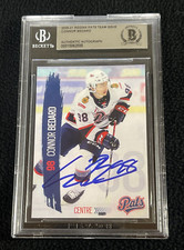 Connor Bedard Signed 2020/21 Regina Pats Team Issued Card BAS Certified