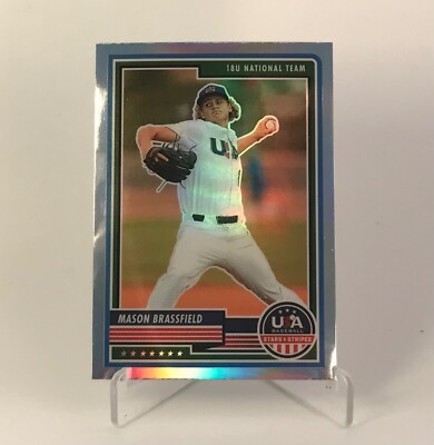 Mason Brassfield Stars and Stribes 2023 Panini Baseball #4 Silver Holo