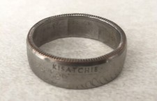 Kisatchie-2015 Quarter Coin Ring- Louisiana HANDMADE