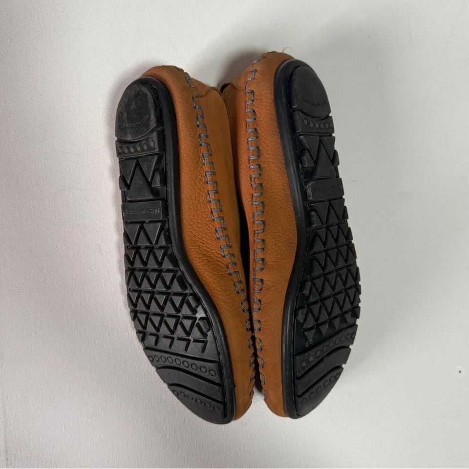 Hush Puppies Brown Moccasin Suede Slip-On Shoes - Image 2 of 3