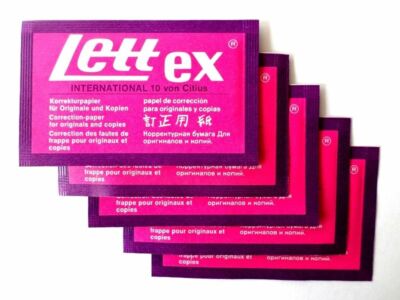50 Blatt Korrekturpapier LETT ex weiß für Schreibmaschine universal CoverUp Tipp